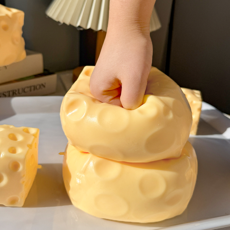 Wholesale TPR Jumbo Squishy Cheese Toy Soft