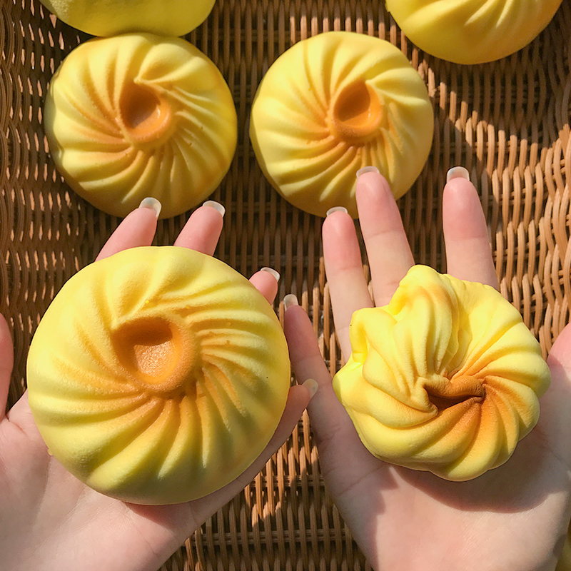 Giant Steamed Bun Squishy | Realistic Slow Rising Stress Relief Toy