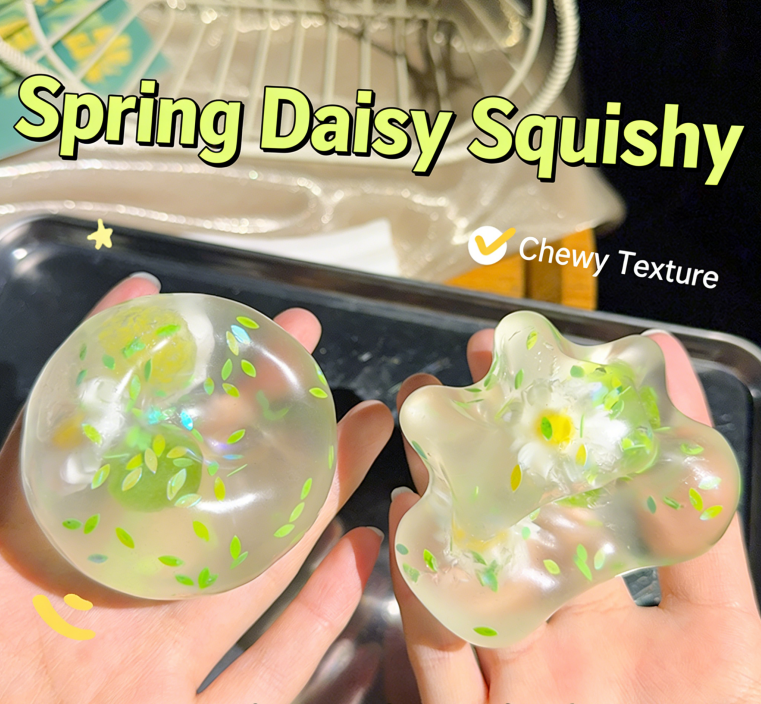 Summer Baby Daisy Crystal Press-and-Hold Happy Toy